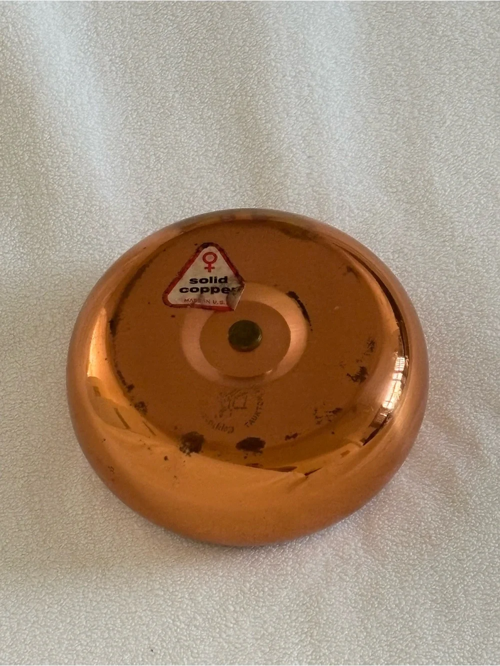 Vintage Solid Copper Candle Holders Set of 2 MCM Made in USA